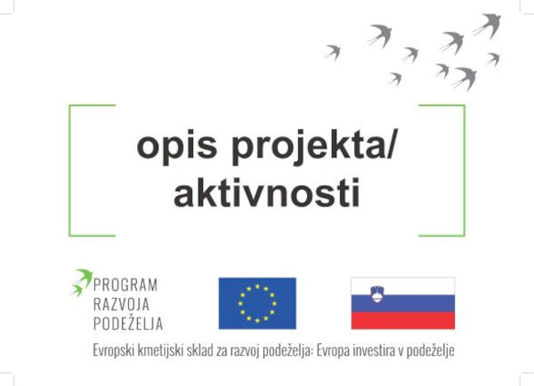  Program razvoja podeželja - opis aktivnosti projekta 